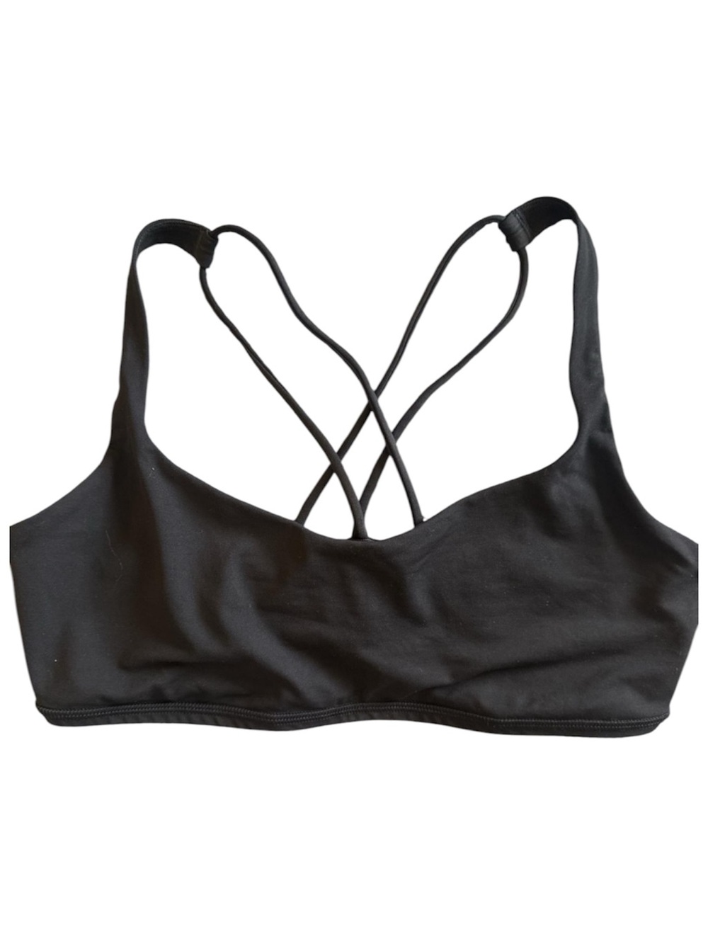 Lululemon Double Strap Criss Cross Padded Sports Bra Size 8